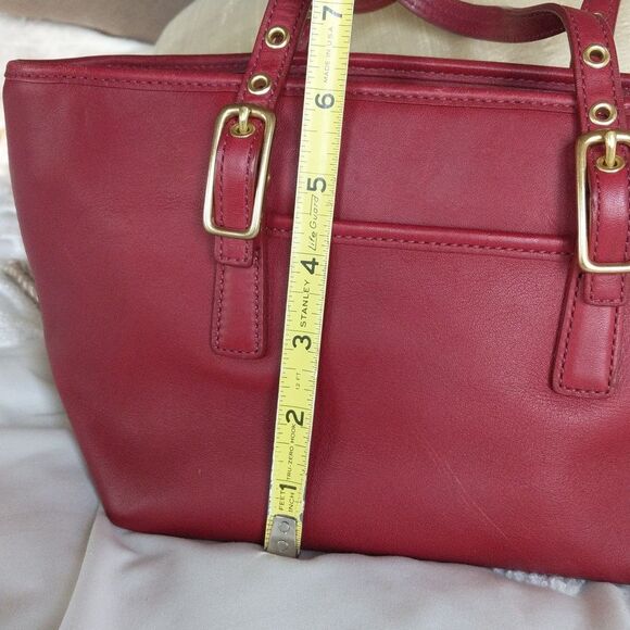 COACH Luxurious Red ♥️  Y2K Vintage Mini Tote Bag 9846 - Picture 12 of 12